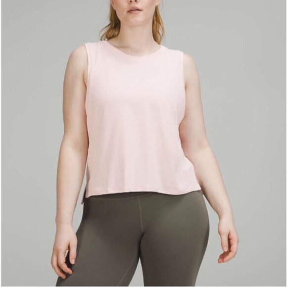 Lululemon | Train to Be Tank Top Cropped Mesh Strawberry Milkshake Size 10 - Picture 2 of 11